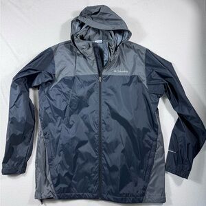 Columbia Omni-Shield Packable Hooded Rain Jacket Gray Size L Windbreaker